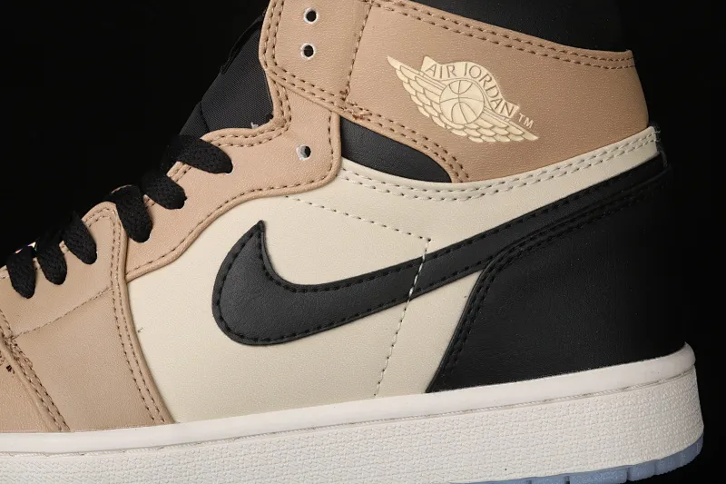 All categories Air Jordan Jordan series basketball shoes Air Jordan 1 High Air Jordan 1 High AJ1 Joe 1 Black Khaki Pearl Milk Tea Chameleon AH7389-003